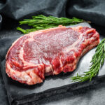 Rib,Eye,Or,Cowboy,Steak.,Raw,Marble,Beef,Black,Angus,