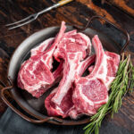 Raw,Lamb,Mutton,Chop,Steaks,,Fresh,Meat,Cutlets,On,Butcher