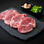 Fresh,Pork,Neck,Raw,Or,Collar,Pork,On,Board,With