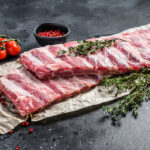 Fresh,Raw,Lamb,Spare,Ribs,With,Spices,And,Herbs.,Black