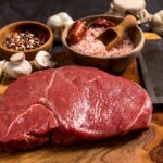 Raw,Rump,Beef,Cut,Or,Top,Sirloin,Meat,Steak,On