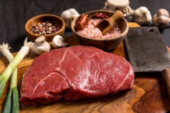 Raw,Rump,Beef,Cut,Or,Top,Sirloin,Meat,Steak,On